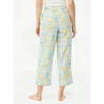 thumbnail image 3 of Joyspun Women's Woven Capri Pajama Pants, Sizes S to 3X, 3 of 5