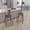 Silver, variant on Merrick Lane 24 Inch Tall Silver Metal Counter Bar Stool With Curved Slatted Back And Textured Wood Seat