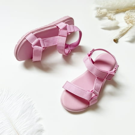 

Cute Casual Open Toe Sandals For Girls Non Slip Soft Platform Shoes For Outdoor Beach Walking Hiking Spring And Summer