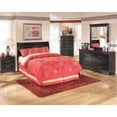 thumbnail image 2 of Signature Design by Ashley Casual Huey Vineyard Full Sleigh Headboard  Black, 2 of 2