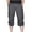 Gray-07, variant on VIPOIN Men's Cargo Shorts Casual Twill Elastic 3/4 Capri Pants Below Knee Long Shorts with Pockets