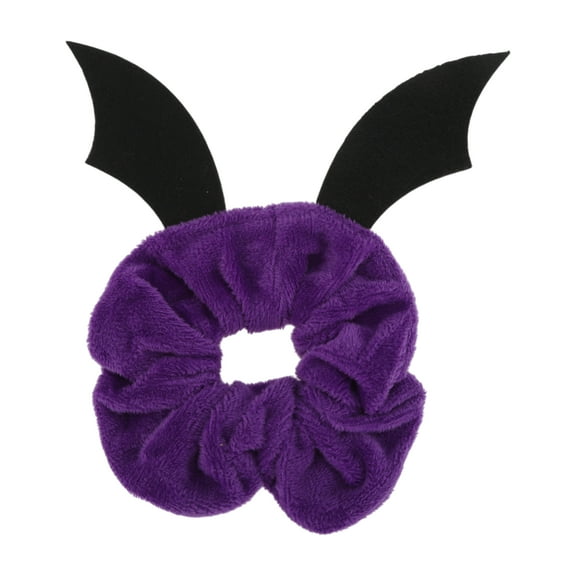 Unique Bargains 1 Pc Hair Elastics Fashion Halloween Demons Hair Ties Black Purple