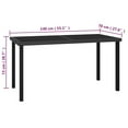 thumbnail image 4 of vidaXL 5 Piece Garden Dining Set Poly Rattan Black, 4 of 5