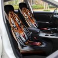thumbnail image 5 of Fierce Tiger Roar Design Car Seat Covers Car Accessories Pack of 2 Universal Front Seat Protective Cover, 5 of 6