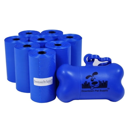 UPC: 0702458913658 | Downtown Pet Supply Dog Poop Bags with Free Poop Bag Holder  Blue  180 Ct