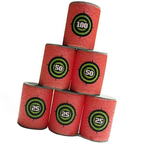 TAILTOSS Shape EVA Dart Shoot Target 12Pcs for War Game and Family Games .4 x 1.7 x 1.7 Inch