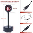 thumbnail image 2 of Sunset Lamp Projector, Sunset Projection Lamp 360 Degree Rotation Night Light,USB Charging Sunset Light Led Lamp for Home Party Living Room Bedroom Decor (Sunset), 2 of 6