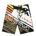 thumbnail image 4 of HOWPAY Swim Trunks Men Summer Hawaiian Print Quick Dry Board Shorts Elastic Waist Lightweight Loose Fit Casual Bathing Suit Watermelon Red XL, 4 of 4