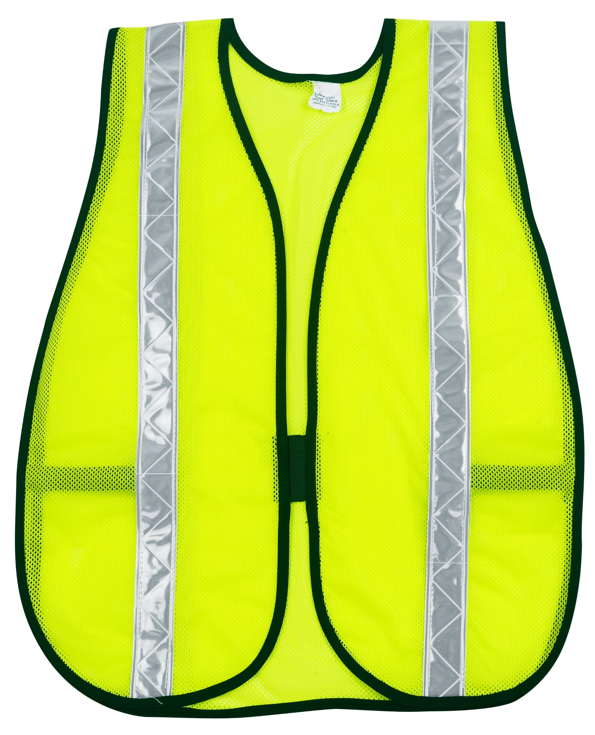 MCR Safety S220WR Polyester Mesh General Purpose Safety Vest with 13/8Inch White Reflective