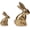 Vintage Gold-2pcs, variant on NANIL Golden Bunny Figurines, Wooden Bunny Decor, Small Easter Rabbit Statue Set of 2, Vintage Easter Decorations, Bunny Decorations for Home, Spring Decor, Gift