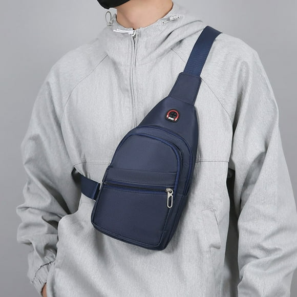 Xihbxyly Bolso de Pecho para Hombre, Diseño Multifuncional Impermeable, Gran Capacidad con Múltiples Bolsillos, Correa de Hombro Ajustable, para Llevar Cruzado o Al Hombro, para Viajes o Trabajo, 30