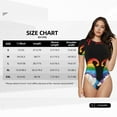 thumbnail image 2 of Rateoe Lgbt Gnome Printed Women Rash Guard Short Sleeve,Tummy control Swimsuit Surfing Swimsuit Bathing Suit Short-sleeved Onesie UPF 50+, 2 of 6