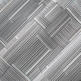 thumbnail image 3 of No. 918 Sora Print Modern Grid Semi-Sheer Grommet Curtain Panel, Gray, 40x84, 3 of 6