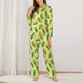 thumbnail image 2 of Fotbe Fresh Corn Pattern Long Sleeve Pajama Set for Women,Sleepwear Set,2-piece Loungewear Set,Soft PJs Comfy Nightwear with Pockets -Medium, 2 of 7