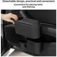 thumbnail image 5 of CxhicLuv Car Trash Can, Auto Interior Bin, Leather Leakproof Door-Mounted Storage, Vehicle Organizer Accessories, Garbage & Item Storage for Car Owners, Families, Commuters, Black, 5 of 8