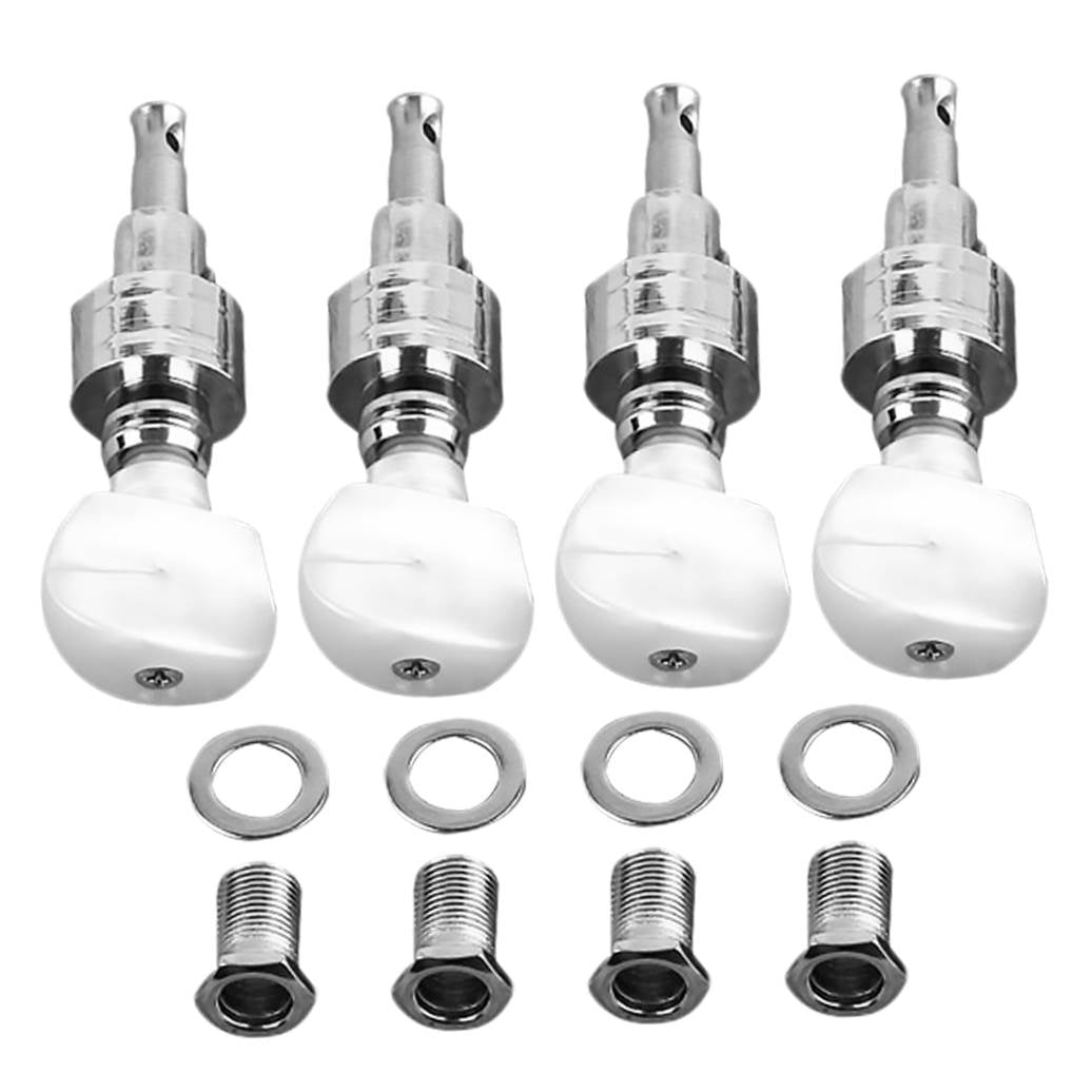 Pawsdot Banjo Machine Heads Strong Metal Tuners for Banjo ng Key Fixing 4Pcs