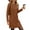 Brown, variant on UVN Dresses for Women Fall Winter Long Sleeve Crewneck Casual Pullover Sweatshirt Dress with Side Split
