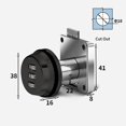 thumbnail image 2 of 3 Digital Password Lock Thickened Lock Lock Tongue Zinc Alloy Mailbox Password Code Lock Anti-Theft Bolt Mechanical Digital Lock, 2 of 10