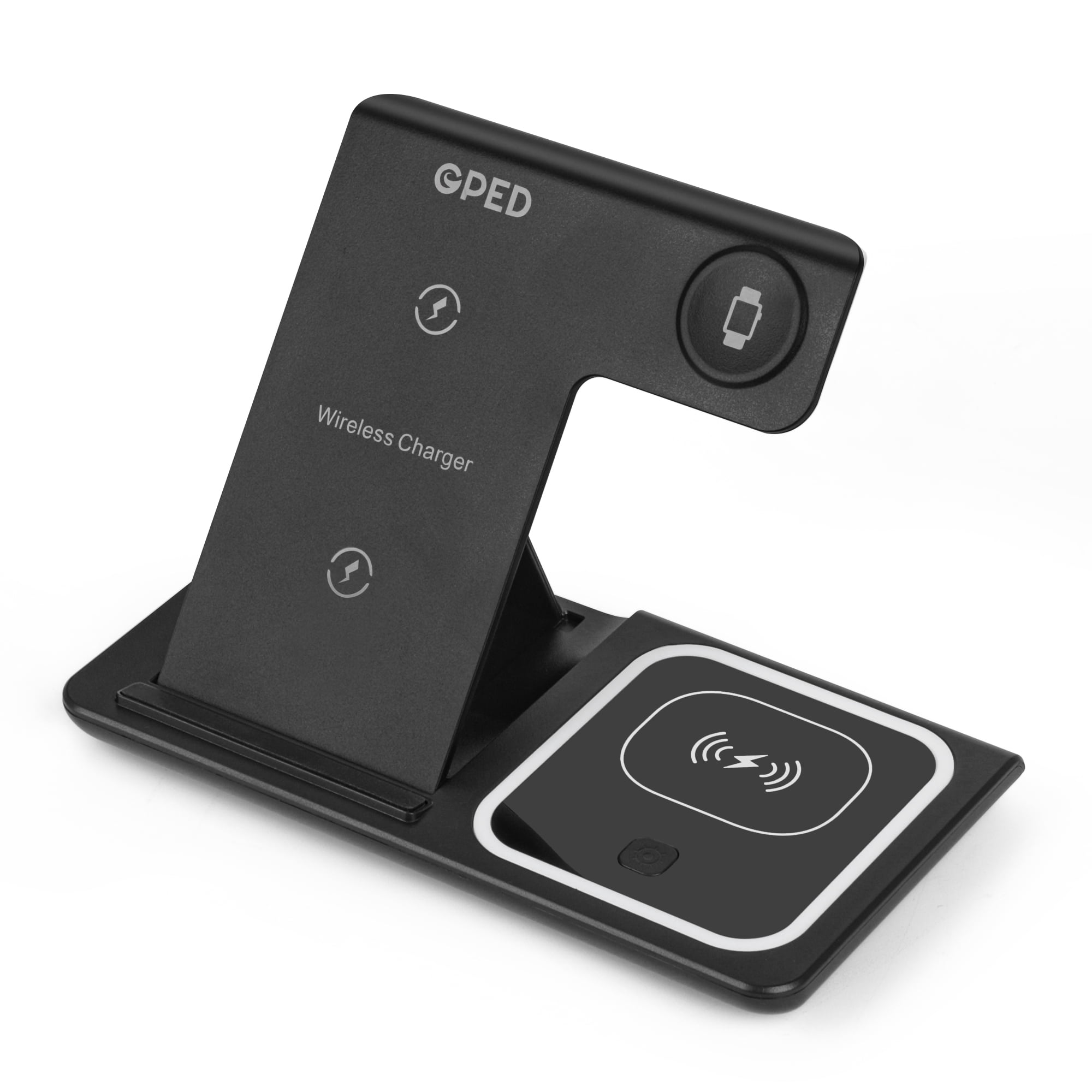 3 in 1 Wireless Charger, Fast Charging Station Compatible Apple Watch Airpods Pro iPhone 15 14 13 12/11/11 pro/X/XS/XR/Xs Max,Wireless Charging Stand 3 in 1 Wireless Charger Dock Station