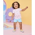 thumbnail image 2 of Garanimals Baby Girl Lettuce Hem Biker Shorts, Sizes 0-24 Months, 2 of 2