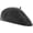 Charcoal, variant on Wool Beret Hat Warm Winter French Style KR9538