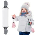 thumbnail image 2 of 1Pc Adjustable Mitten Clips, Elastic Gloves Clips, Winter Mitten Clips, Elastic Stainless Steel Gloves Clips, Elastic Hat Coat Clips, Dress Cinch Sweater Cardigan Shawl Dress Clip, 2 of 4