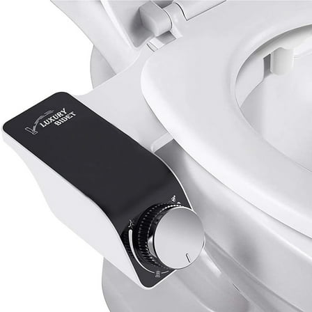 Behome Bidet Attachment for Toilet, Non-Electric Bidet Attachment for Toilet Seat, Easy Install Bidet Toilet Seat Attachment with Adjustable Water Pressure