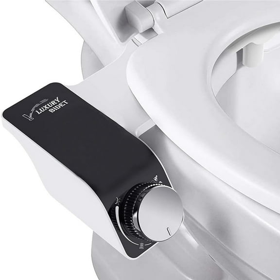 Behome Bidet Attachment for Toilet, Non-Electric Bidet Attachment for Toilet Seat, Easy Install Bidet Toilet Seat Attachment with Adjustable Water Pressure