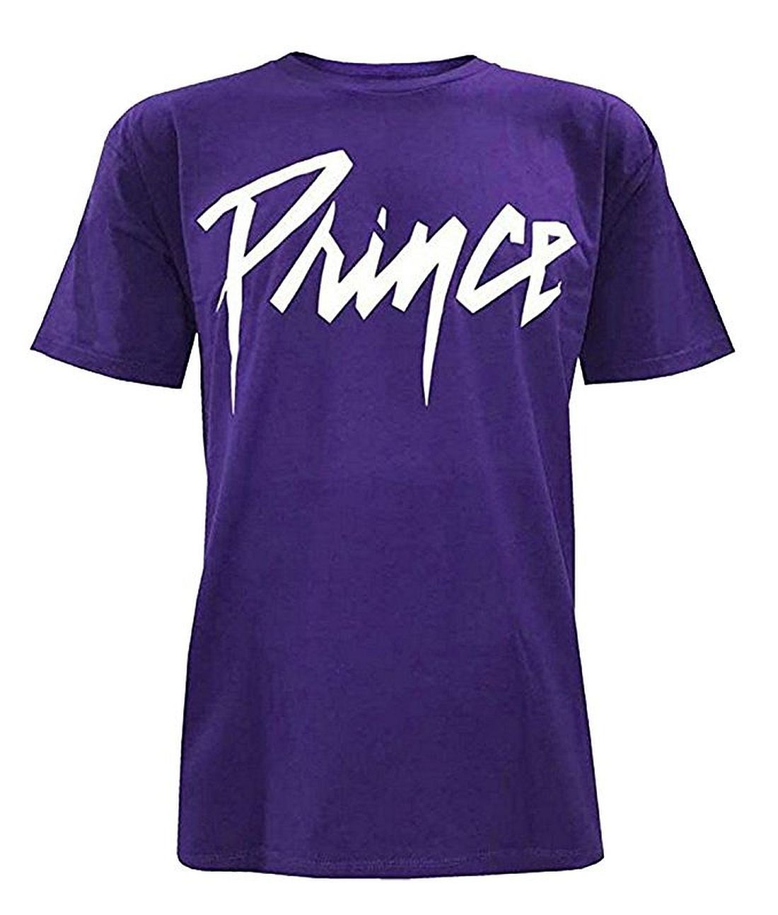 T-shirt Officiel Prince Purple Rain - Logo Cercle, Coton, Coupe Unisexe, Couleur Blanc