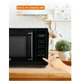 thumbnail image 2 of Commercial Chef Small Microwave 0.9 Cu. Ft. Countertop Microwave with Touch Controls & Digital Display, Black Microwave & 10 Power Levels, 2 of 6