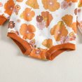 thumbnail image 4 of Gibobby Mameluco niña de manga larga con estampado floral para niñas pequeñas(Blanco, 9-12 Meses), 4 of 5
