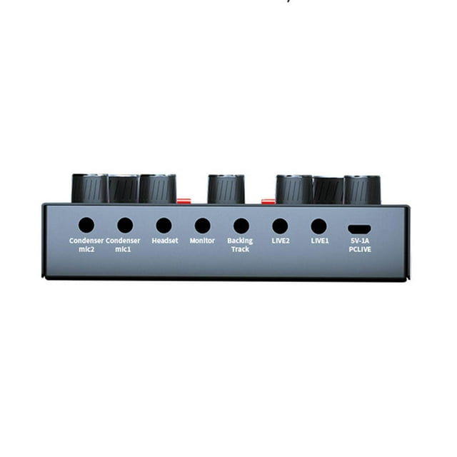 pitrice BM800 Live Sound Card Voice Changer interface computer usb usb audio interface audio interface mixer with Effects for Live Streaming 800mAh