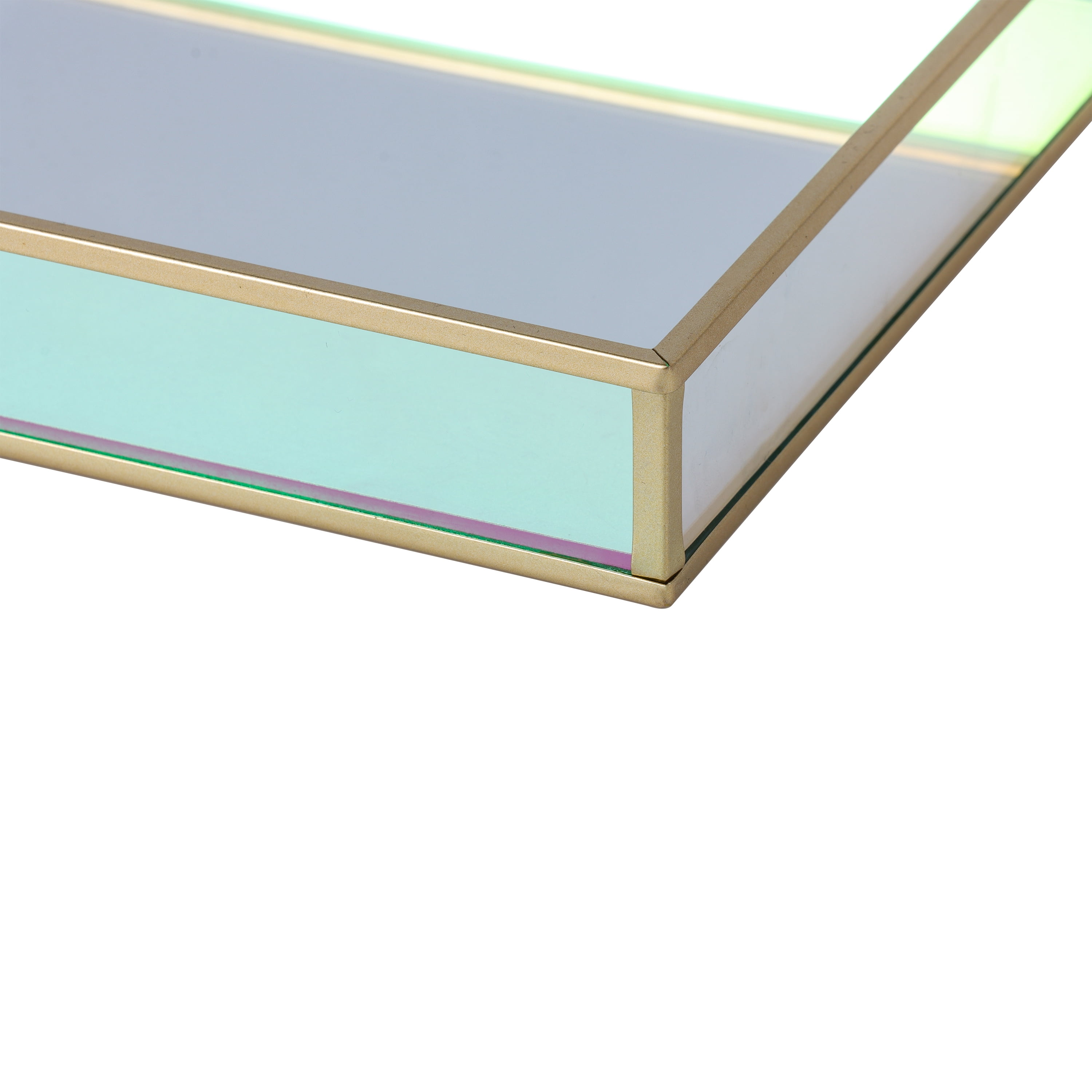 Mainstays Iridescent Glass and Copper Tabletop Tray