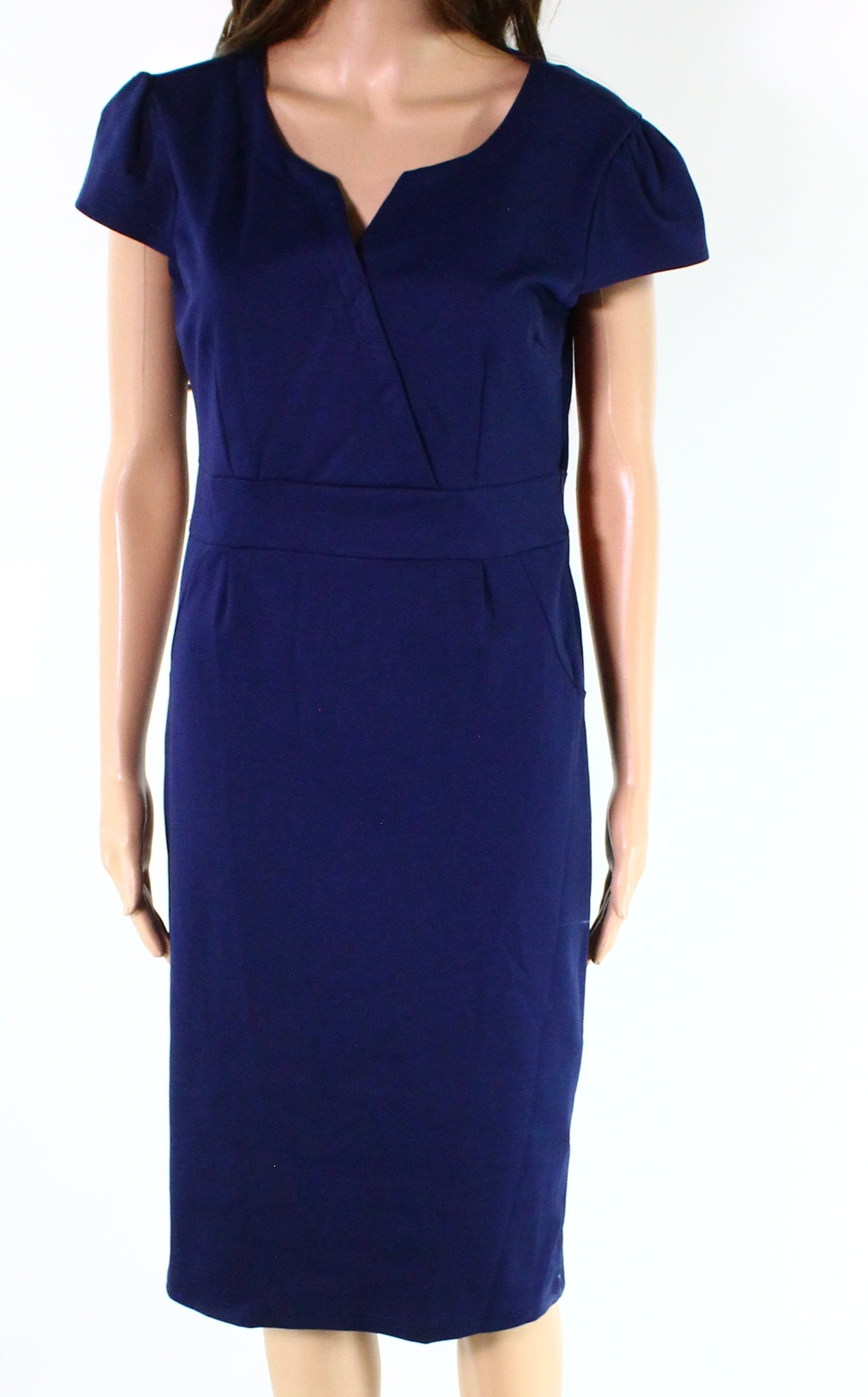 navy blue sheath