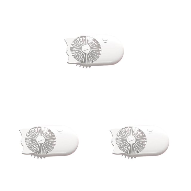 Yuarrent Ventilador de dibujos animados Ventiladores de refrigeración Herramienta genial para el dormitorio de la oficina de viaje con blanco Type1 NO1