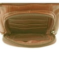 thumbnail image 5 of SILVERFEVER Women's Shoulder Crossbody Round RFID Pocket Small Genuine Leather Bag, 5 of 7