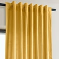 thumbnail image 4 of Ochre Dune Textured Solid Cotton Curtain Pair (2 Panels), Ochre, 50W X 120L, 4 of 6