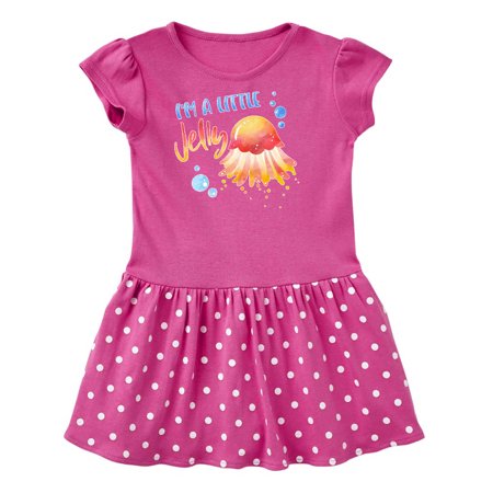

Inktastic I m a Little Jelly Jellyfish Humor with Bubbles Gift Toddler Girl Dress