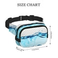 thumbnail image 4 of Honeii Crystal Clear Water Splash Print Square Double Layer Waist Bag,Waist Belt Bag Fashion Fanny Women and Men,For Travel Running Hiking Walking, 4 of 9