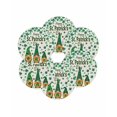 thumbnail image 7 of 15 Inch Round Placemats Set of 6, St Patricks Day Non Slip Heat Insulation PP Table Mats, Green Shamrock Spring Watercolor Gnomes Beige Washable Place Mats for Kitchen Dining Party Table Decor, 7 of 7