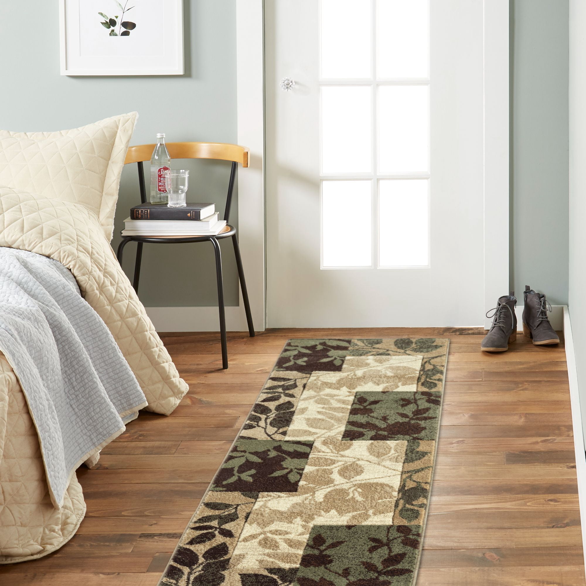 Home Dynamix Tribeca Slade Contemporary Abstract Runner Area Rug, Brown/Green