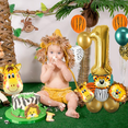 thumbnail image 3 of Juego de 18 globos de animales de la jungla, globos cromados de juguete de 32 pulgadas, 3 of 5