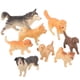 thumbnail image 1 of 8 minifiguras de perro realistas, figuras de cachorros, adornos de escritorio, 1 of 5