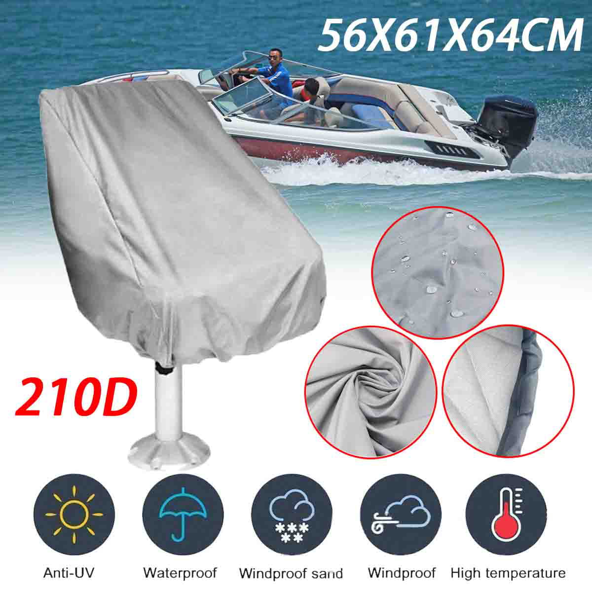 FITS 141 FT to 16 Long Deck Area UP to 102 Beam Elastic New Beige 16 FT VORTEX Ultra 5 Year Canvas Pontoon/Deck Boat Cover Fast 1 to 4 Business Day DELIVERY Strap System