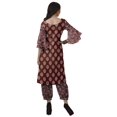 thumbnail image 4 of Moomaya Women's Printed Indian Ethnic Clothing Set-Printed Kurta w/ Pants, Designer Tunic Dress, 4 of 9