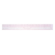 Uxcell 2" x 18" Flexible 0 Centering Protractor Graph Ruler Measuring Tool Plastic Clear