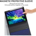 thumbnail image 6 of iPad Case Keyboard 10.2 10.5 in, for iPad 9th/8th/7th Gen 10.2 in, iPad Pro, Air 3rd Gen 10.5 in, Detachable Backlit Wireless Keyboard with Magnetic Protective Cover and Built-in Pencil Holder (Black), 6 of 10