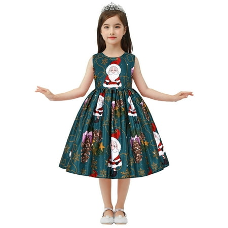 

Girls Fashion Dresses Dress Kids Princess Christmas Pageant Xmas Child Gown Dance Party Girls Girls Dress&Skirt