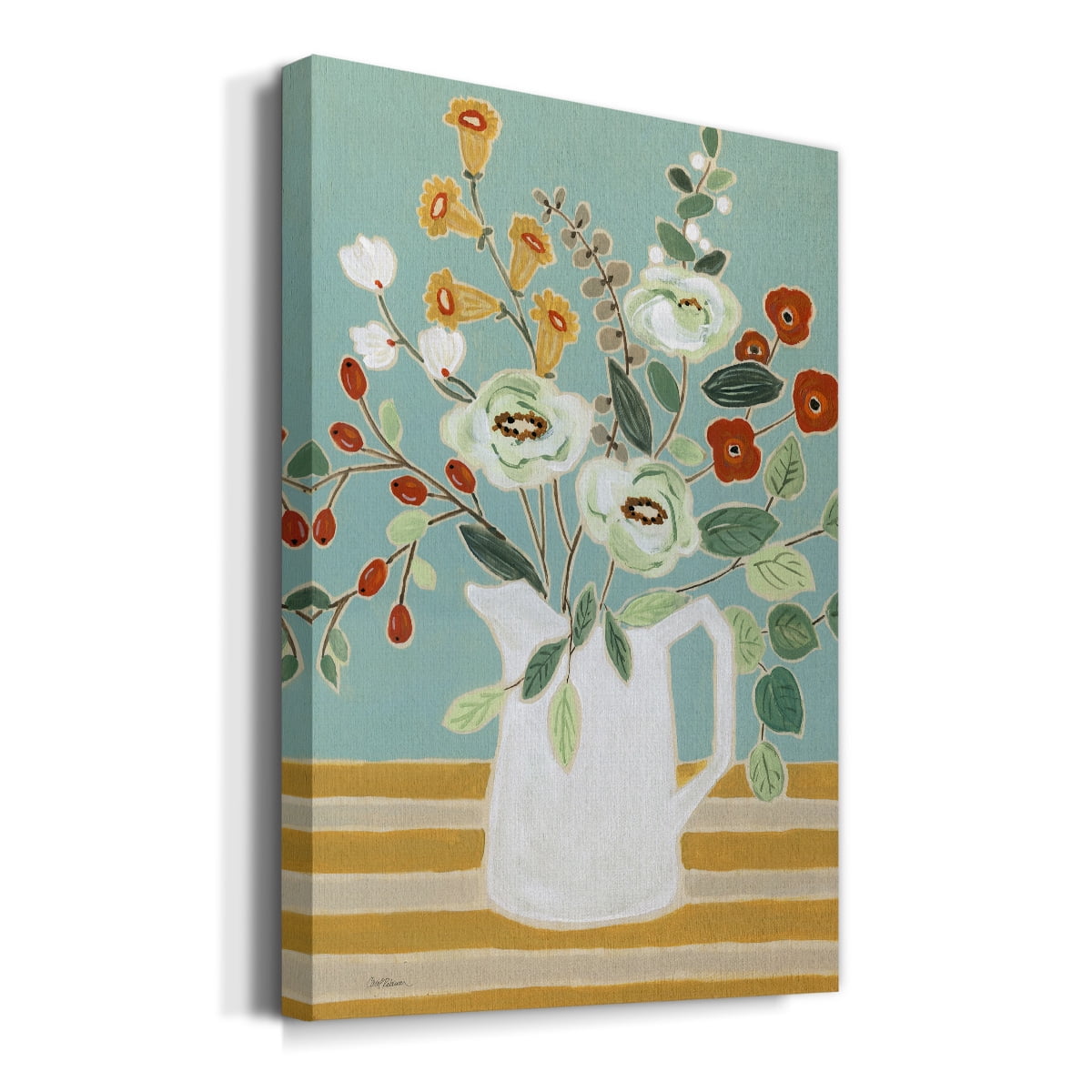 Joyful Blossoms II Premium Gallery Wrapped Canvas - Ready to Hang