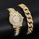 thumbnail image 2 of Relojes de diamantes para mujer, relojes de pulsera de oro para mujer, relojes de pulsera de marca de lujo con diamantes de imitación para mujer, relojes para mujer, reloj femenino Tan Jianjun unisex, 2 of 2